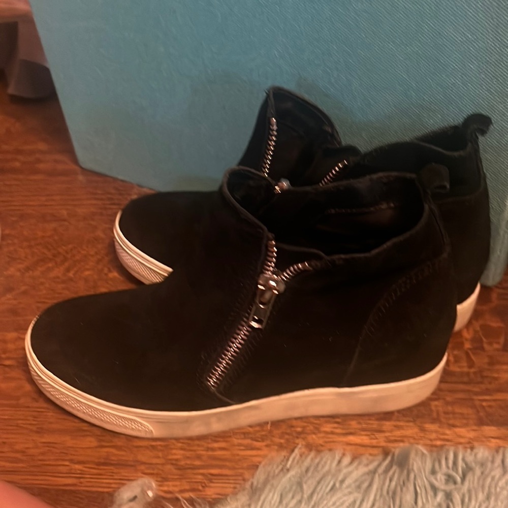 Lightly used Steve Madden wedge boots